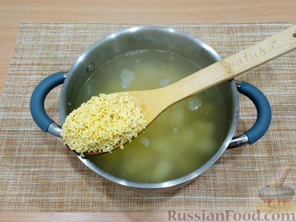 Суп с пшеном и кукурузой